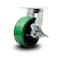 Service Caster 8 Inch Heavy Duty Green Poly on Cast Iron Caster with Brake and Swivel Lock SCC SCC-KP92S830-PUR-GB-SLB-BSL - alternate 1